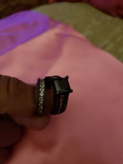 Silver and black, size 7