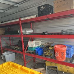 Industrial Shelving. 18’ long  24” deep  78” tall