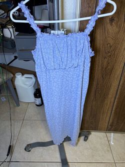 Lavender Floral Smocked Sundress