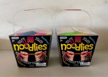 New Two Nee Doh Noodlies Squishy Nee Doh 5 Stretchy Fidget 14" Noodles.