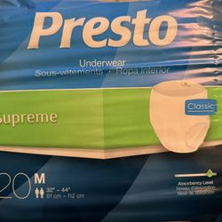 20 Pack Presto Adult Underwear’s 