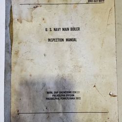 US Navy Main Boiler Inspection Manual Philadelphia Division 0951-021-6010