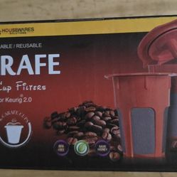 2 Refillable/Reusable Carafe K Cup Filters for Keurig 2.0, K200, K300, K400, ...