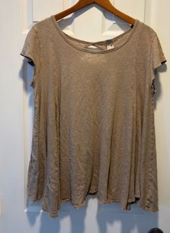 We The Free Free People Tan Short Sleeve Top Women’s Size L