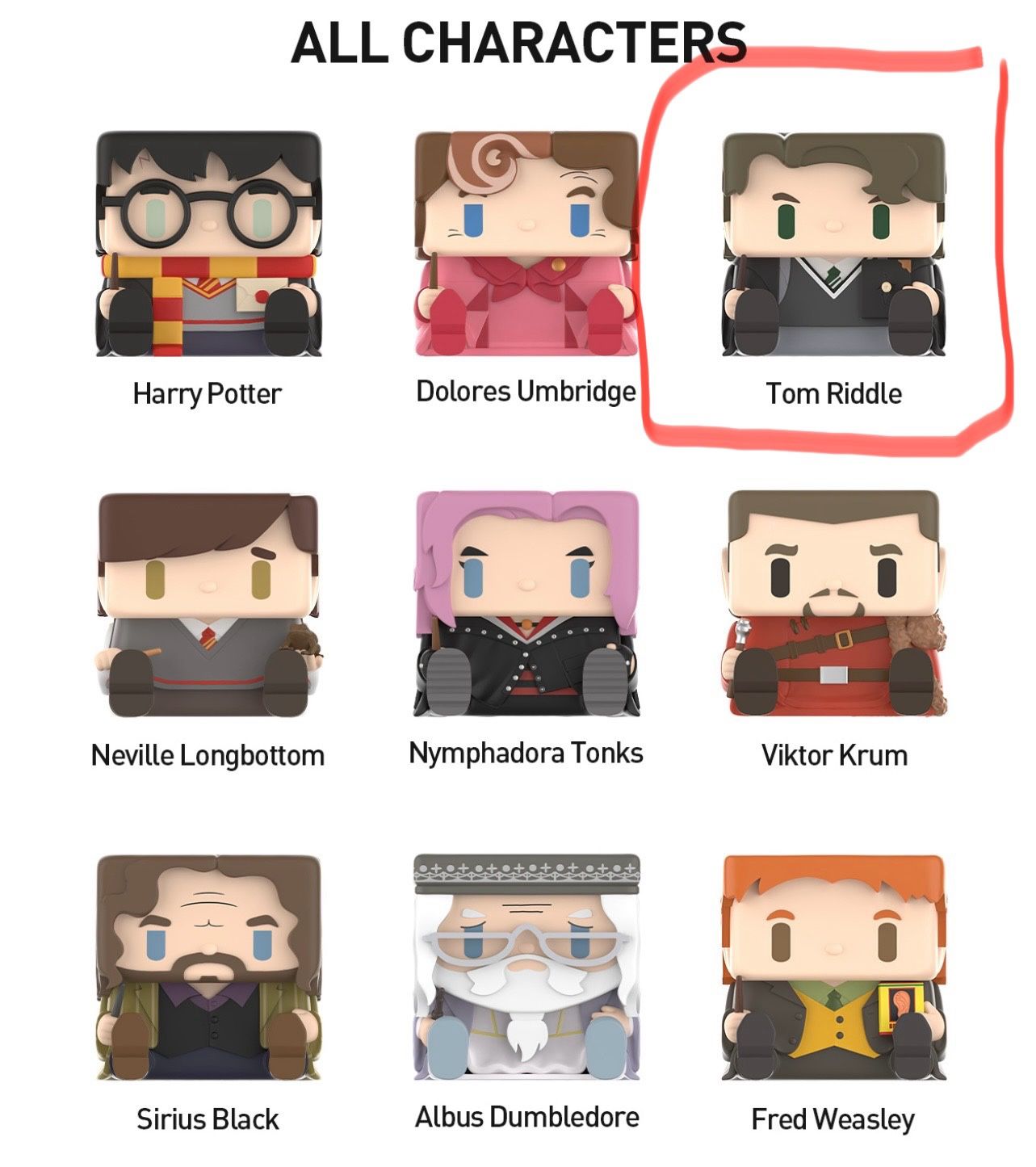 Harry Potter Pop Cube - tom Riddle
