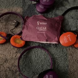 Qatar Airways Fifa 2022 Headphones And Bags
