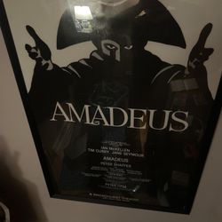 Original print Amadeus Poster.  The Broadway poster From ‘80-‘81.  