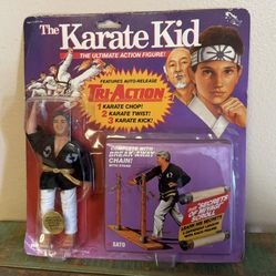 Remco Karate Kid Sato Figure! MOC 1986! Sealed!