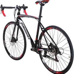 EUROBIKE Road Bike TSM XC550 Adult Bike Dual Disc Brake 54cm Frame Bicycle 21 Speed Bike  This has the original box   Was just assembled and tried out