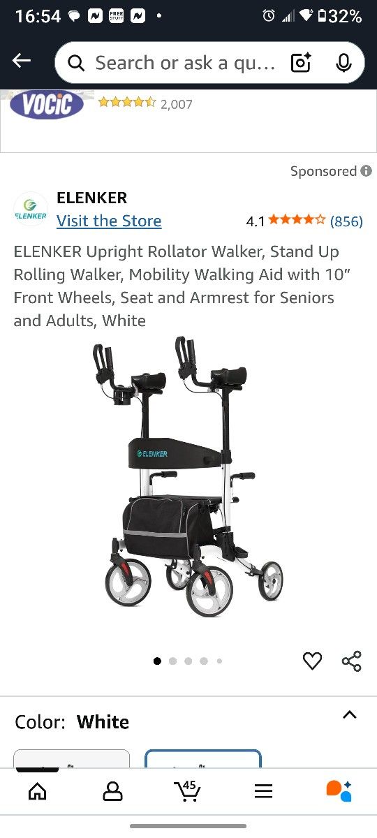 Elenker Upright Walker