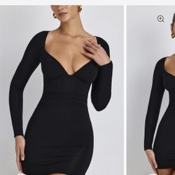 Oh Polly Black Mini Dress 