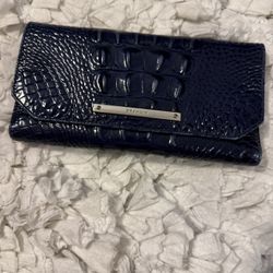 Brahmin Navy Leather Wallet