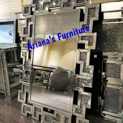 New Wall Mirror Encrusted Diamonds 32x47