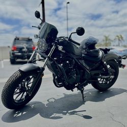 Black 2021 Honda Rebel 500 