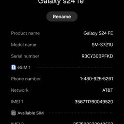 Galaxy S24 Fe 128gb 