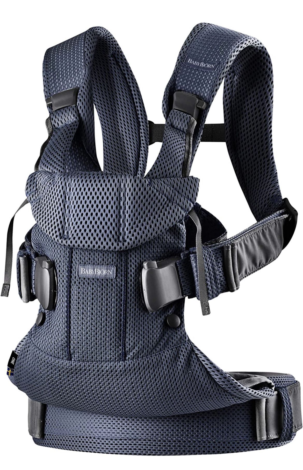 BABYBJÖRN New Baby Carrier One Air 2019 Edition, Mesh, Navy blue