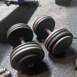 Professional 75 Lb dumbbells