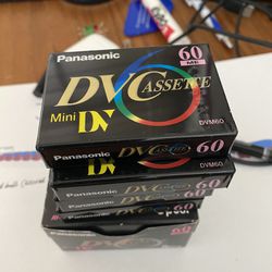 9 new Panasonic Mini DV Cassette 60 minutes 