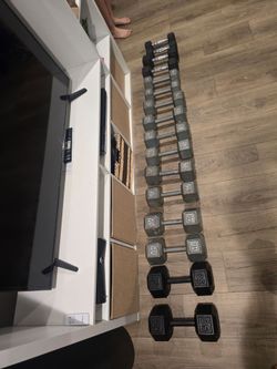 Hex Dumbbell Set 5–50 lbs