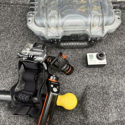 GoPro Hero 3 With Pelican Case And Accessories 