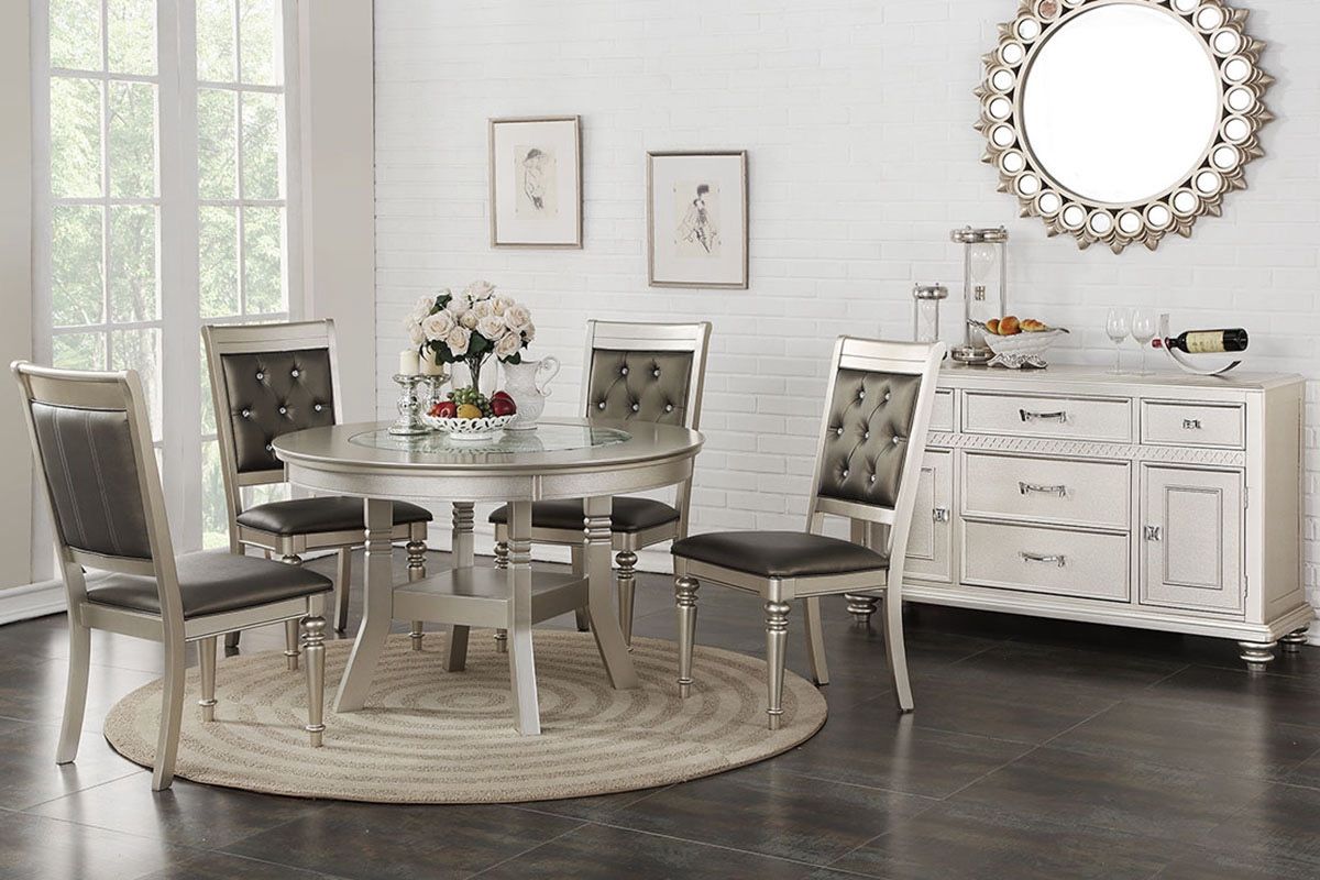 Silver Dining Table Set
