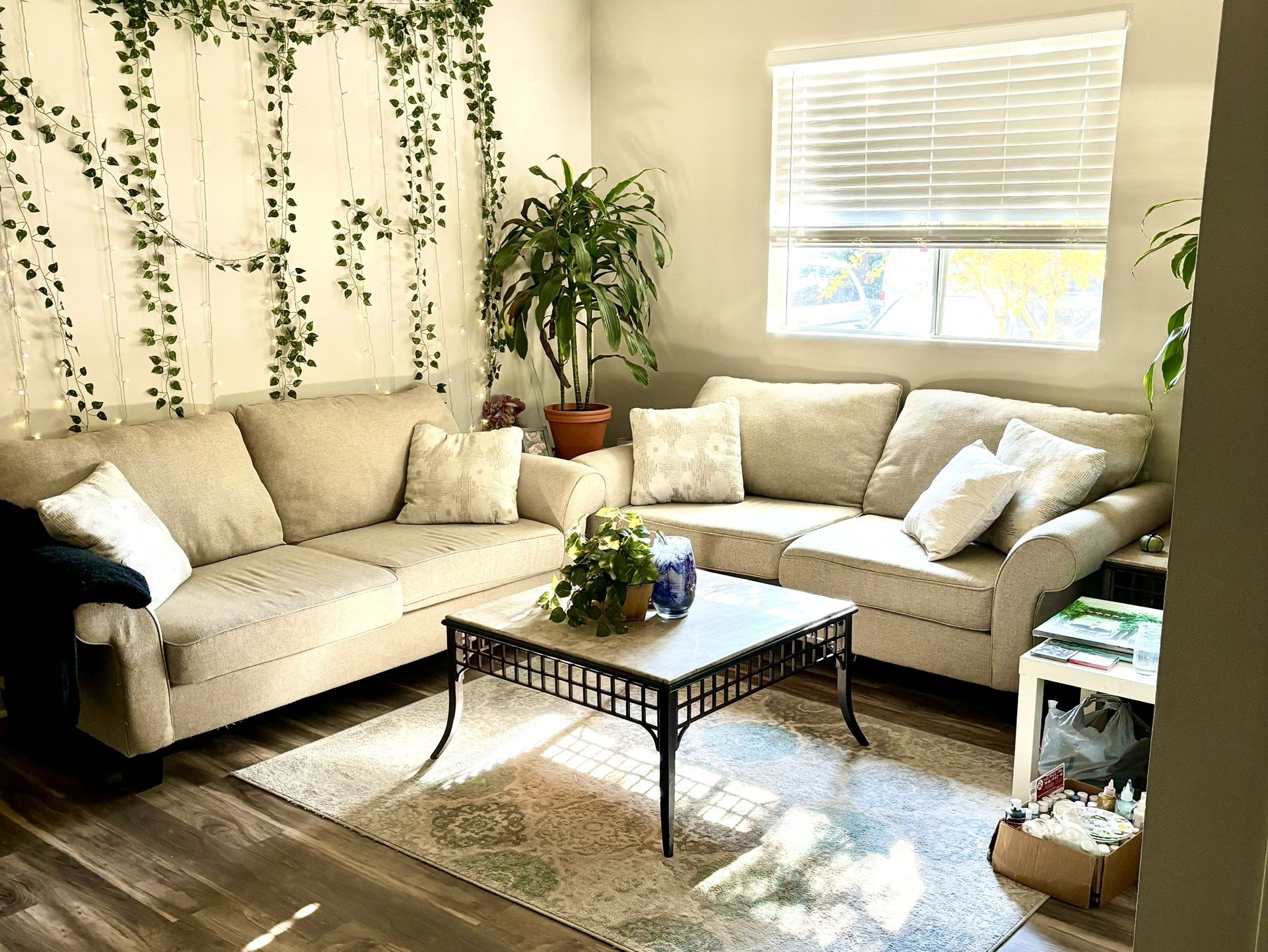 Coffee Table & 2 Matching End Tables