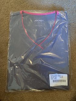Women’s Jockey Large Scrub Top (Grey)