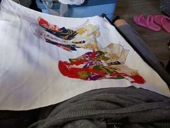 Japanese silk tapestry