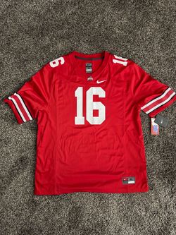New Mens Nike Ohio State OSU Buckeyes Red Scarlet #16 Football Jersey XL