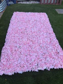Pink Flower Wall