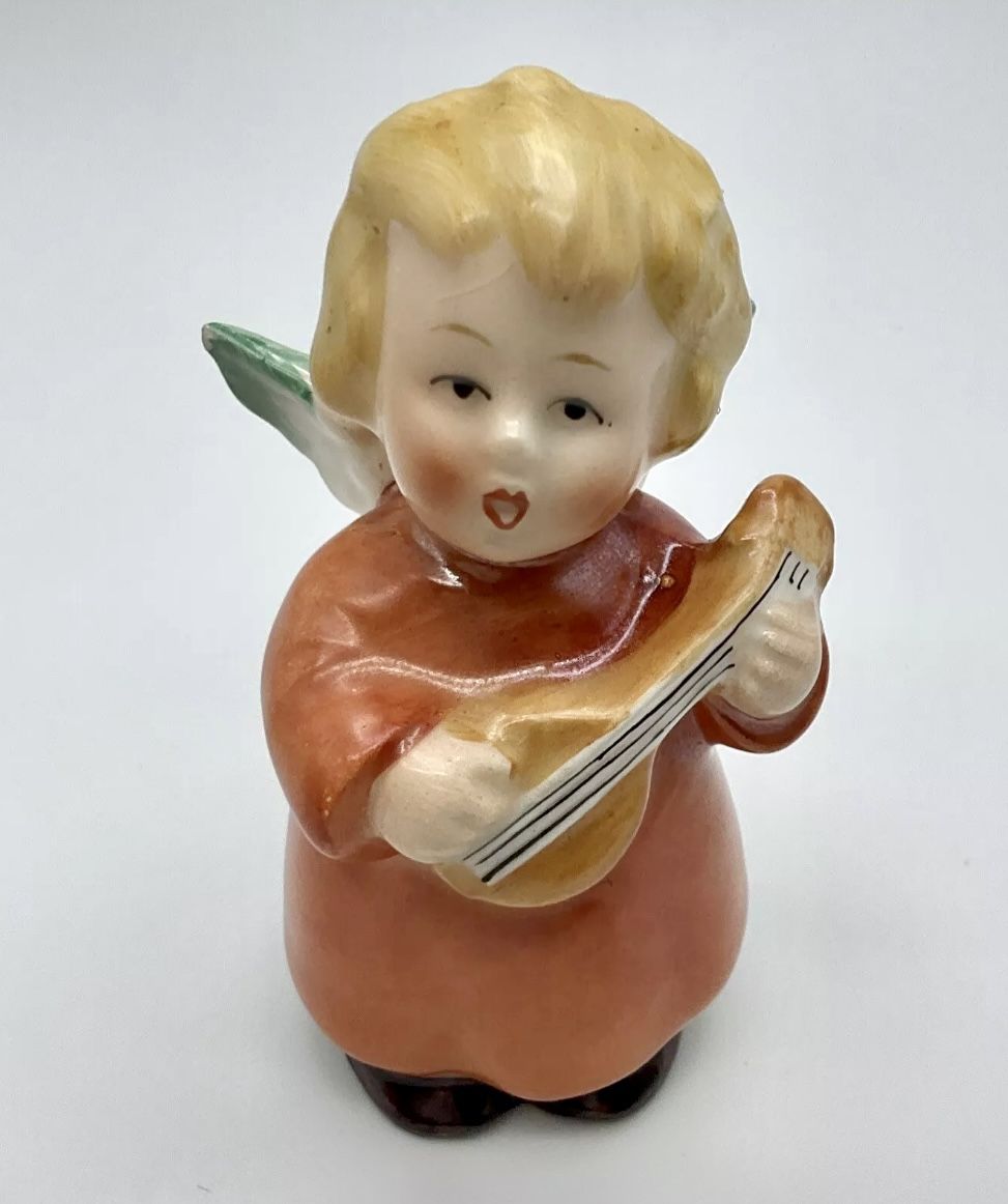 Vintage Rare GOEBEL Full Bee in a V Mark Ceramic Angel...