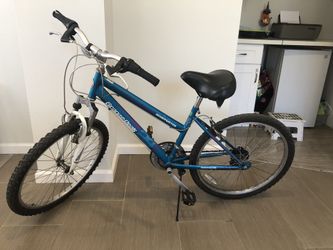 Teal road bike with a new seat!