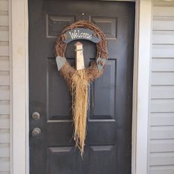 Lighthouse Door Wreath