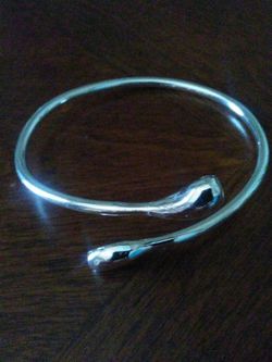 SILVER PLATED TEARDROP BRACELET