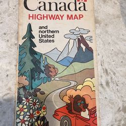 old Canada highway map