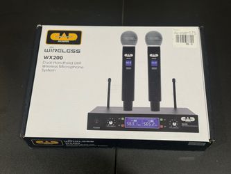 WIRELESS WX200 Dual Handheld UHF Wireless Microphone System