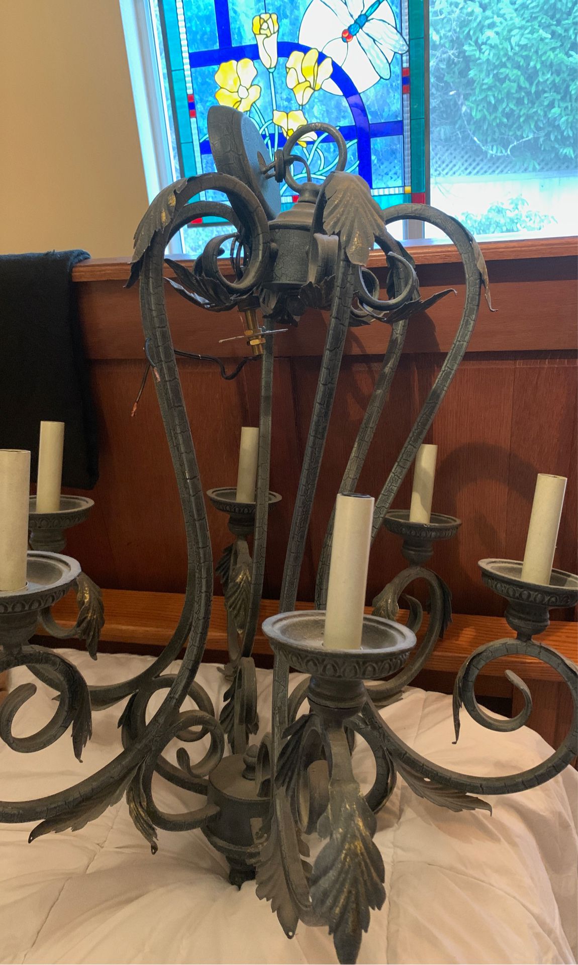 Metal chandelier $ 35