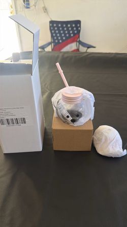 Bearista glass pink drink cup