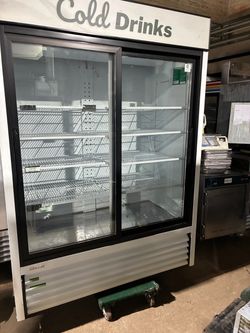 Two door refrigerator cooler