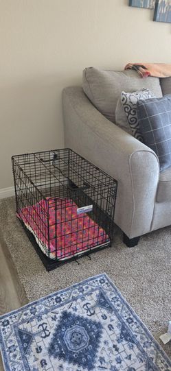 Medium Dog Crate with Bed Included – $40 OBO