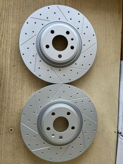 Audi Q5 21-24 MHEV front drill slot rotors brake pads