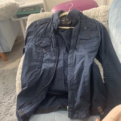 G-Star Raw mens Jacket Dark Blue Size: M