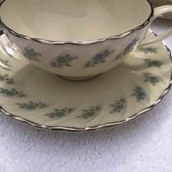 Lenox Rosedale 5 Cups 5 Saucer 