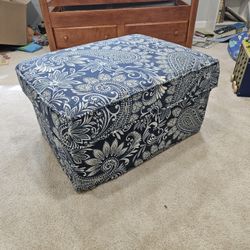 Upholstered Ikea Ottoman 