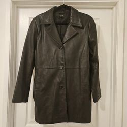 Genuine Leather Alfani Long Coat