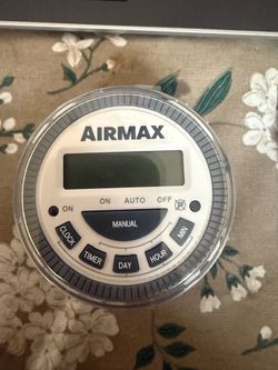 AIRMAX TM-619H-1 Digital Timer Wall Switch 90-125VAC 20A White