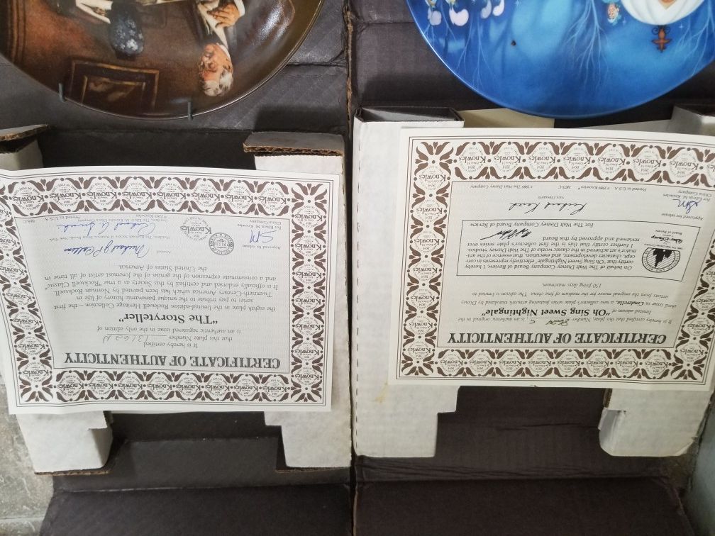 Walt Disney limited edition plates