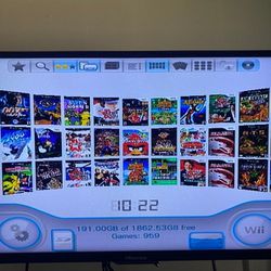 Modded Nintendo Wii Home-brew 2TB Hard Drive 950+ Titles