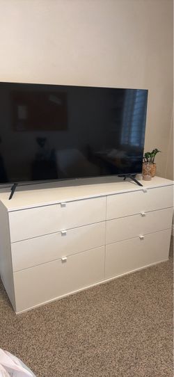 6 drawer dresser - white