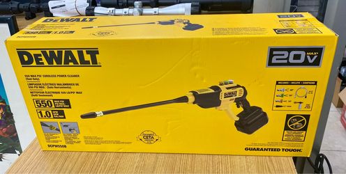 DEWALT DCPW550B 20V MAX Cordless Power Cleaner 550 PSI Brand New Tool